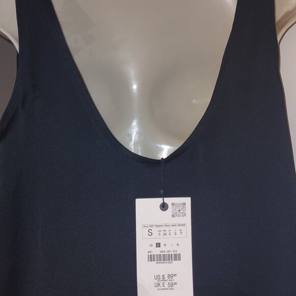 ZARA Short V-Neck, Sleeveless Dress ZW Collection - Size SMALL - Picture 13 of 15